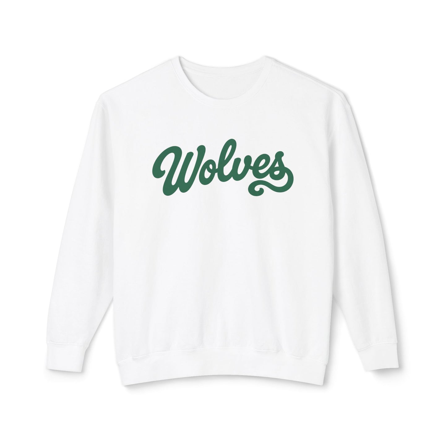 Wolves Retro Script Crewneck Sweatshirt