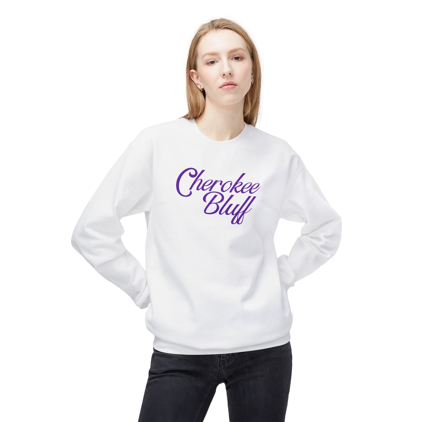 Cherokee Bluff Script Crewneck Sweatshirt
