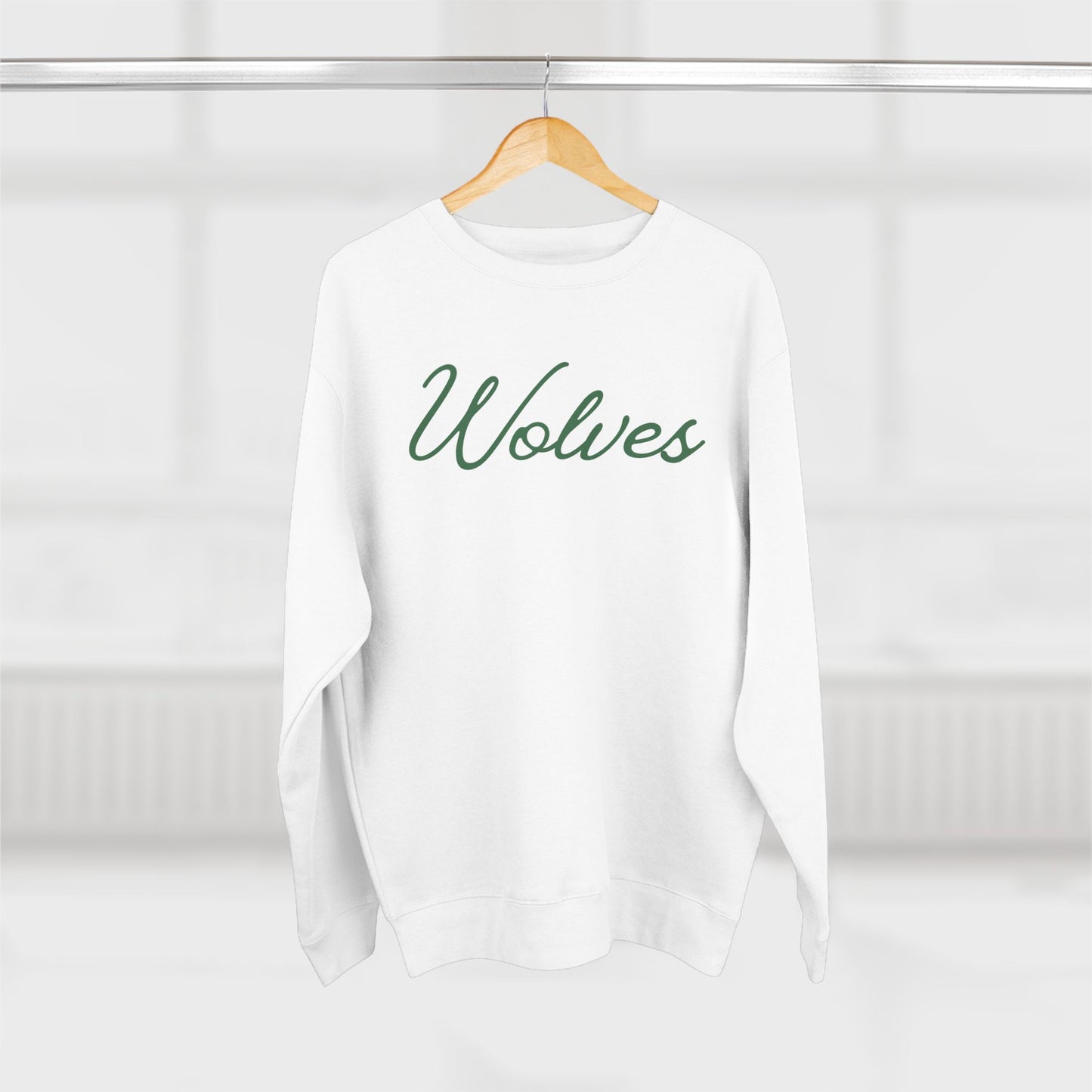 Wolves Script Crewneck Sweatshirt