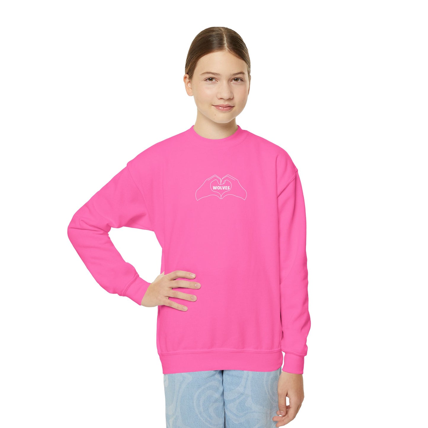 Buford Heart In Hand Crewneck Youth Sweatshirt