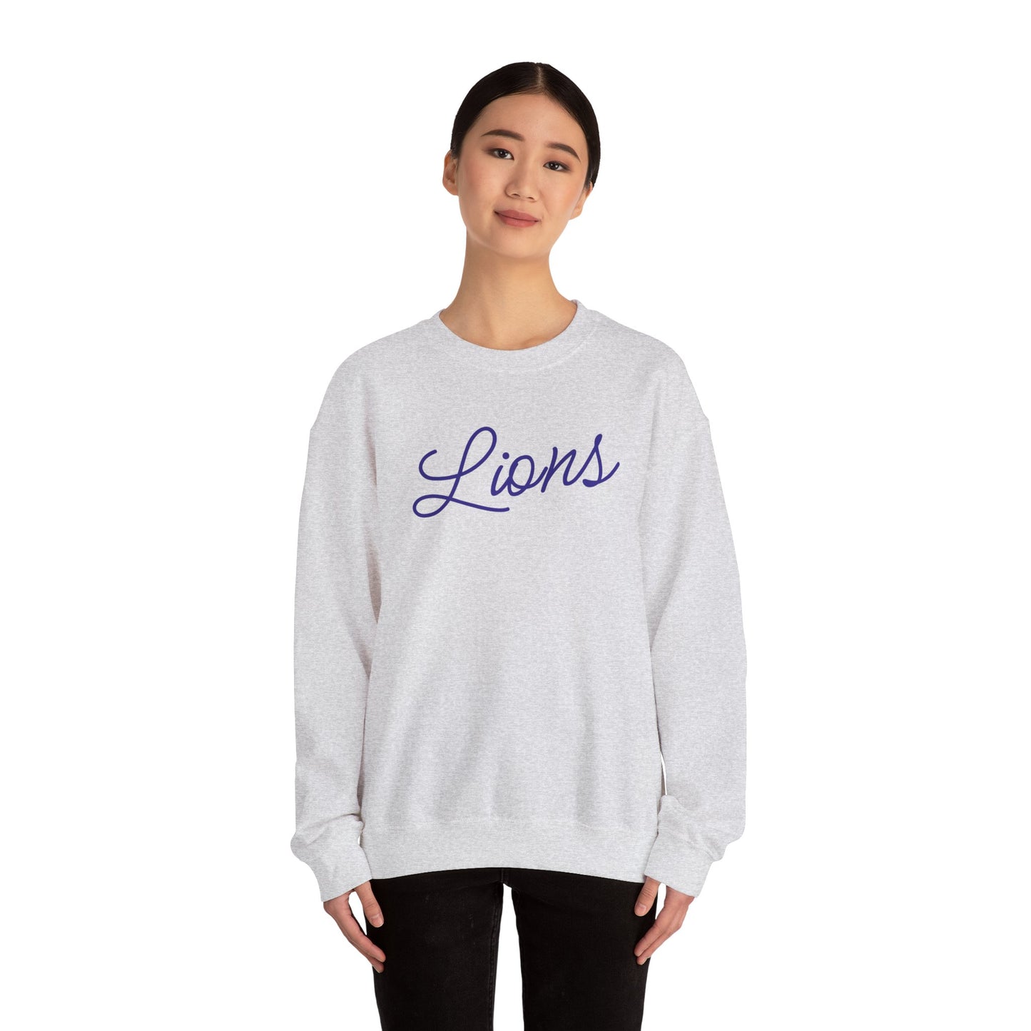Lions Script Crewneck Sweatshirt