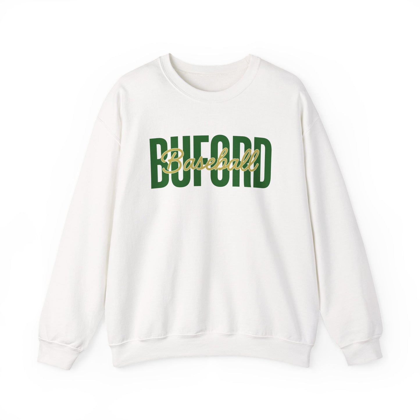 Buford Baseball Stacked Crewneck Sweatshirt