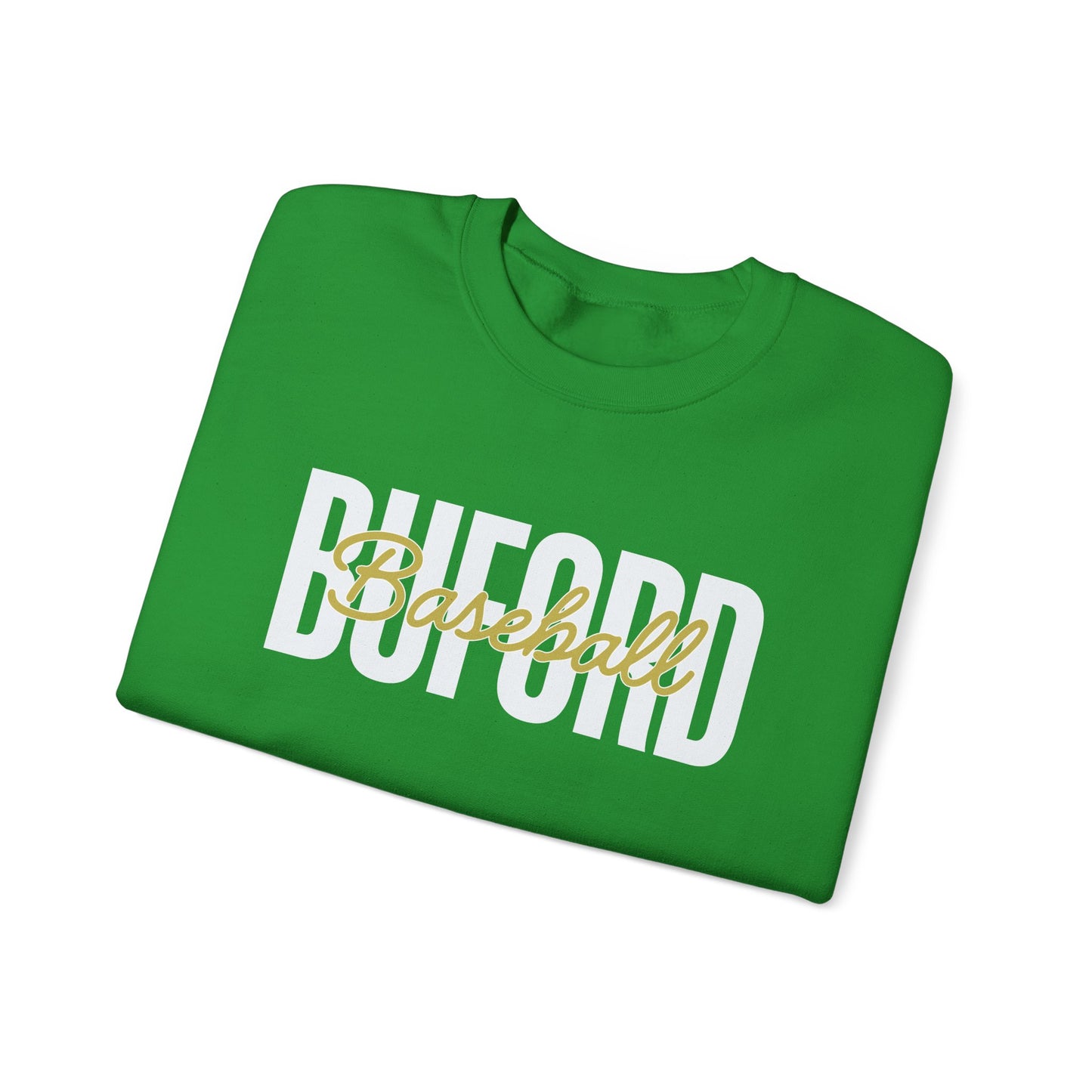 Buford Baseball Stacked Crewneck Sweatshirt