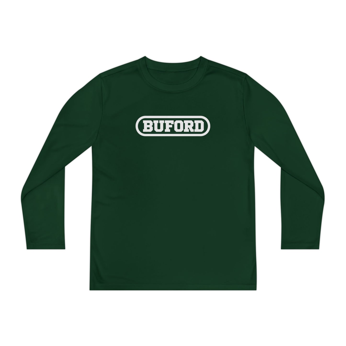Buford Youth Long Sleeve Tee — Retro Athletic Logo