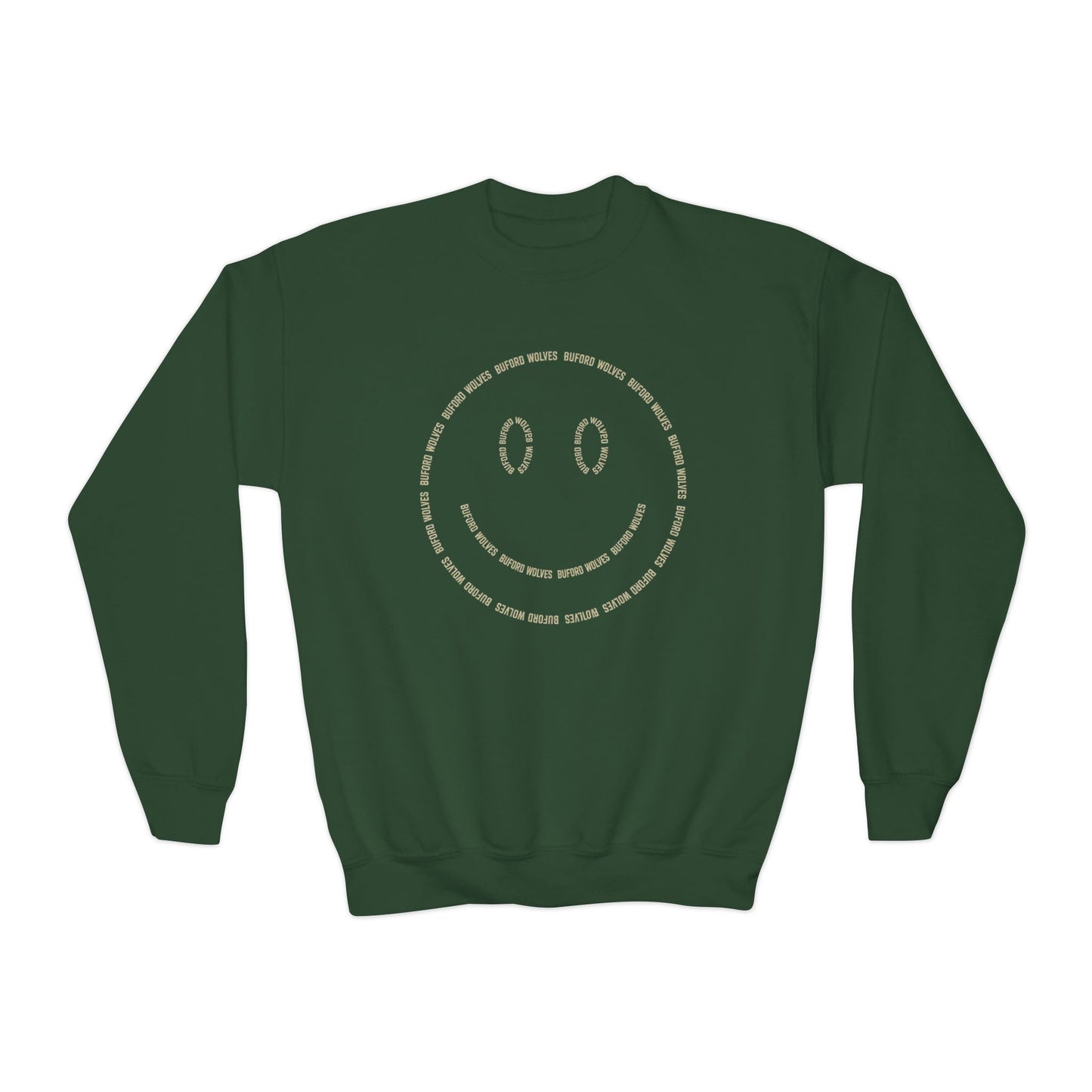Smiley Face Youth Crewneck Sweatshirt