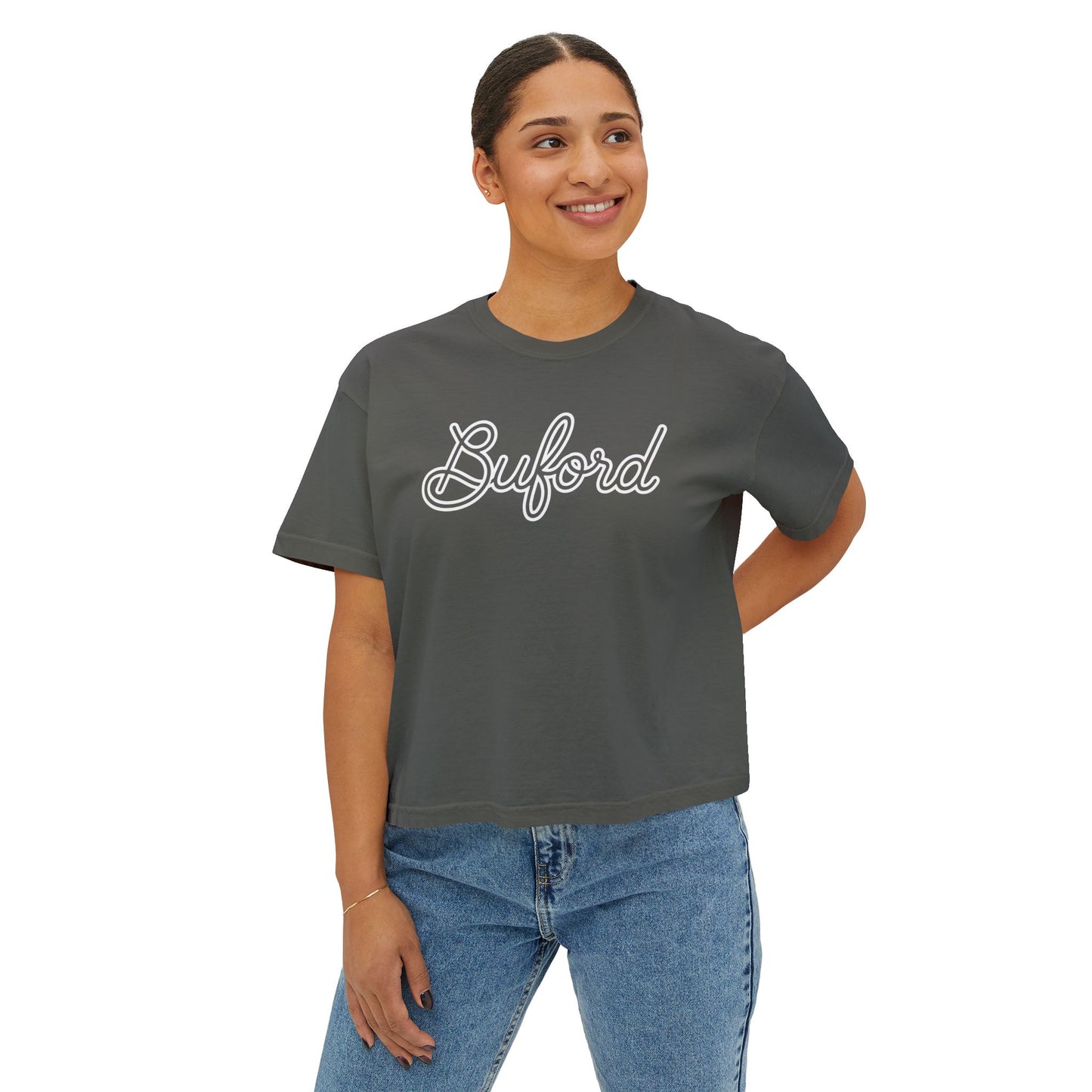 Buford New Script Boxy Tee