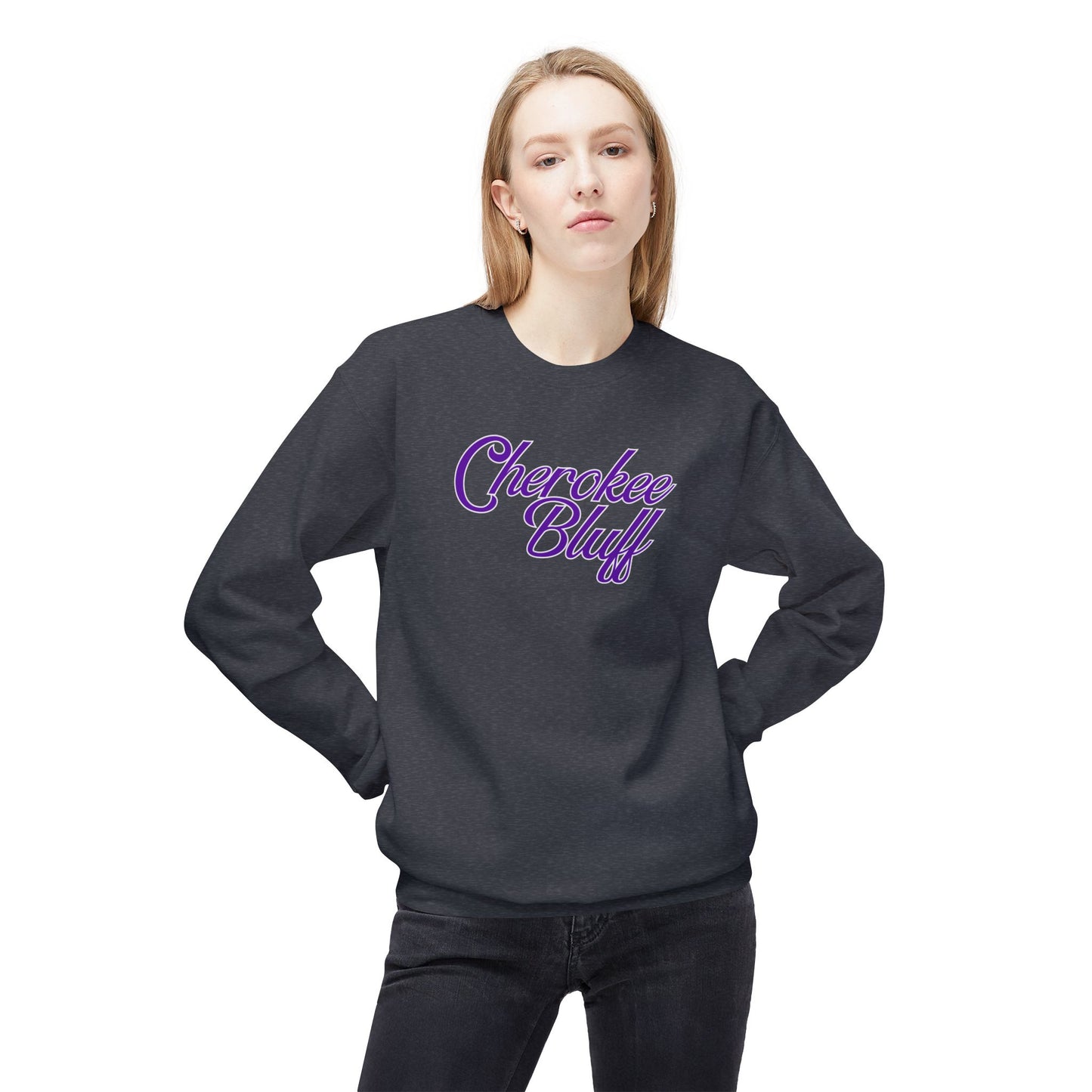 Cherokee Bluff Script Crewneck Sweatshirt