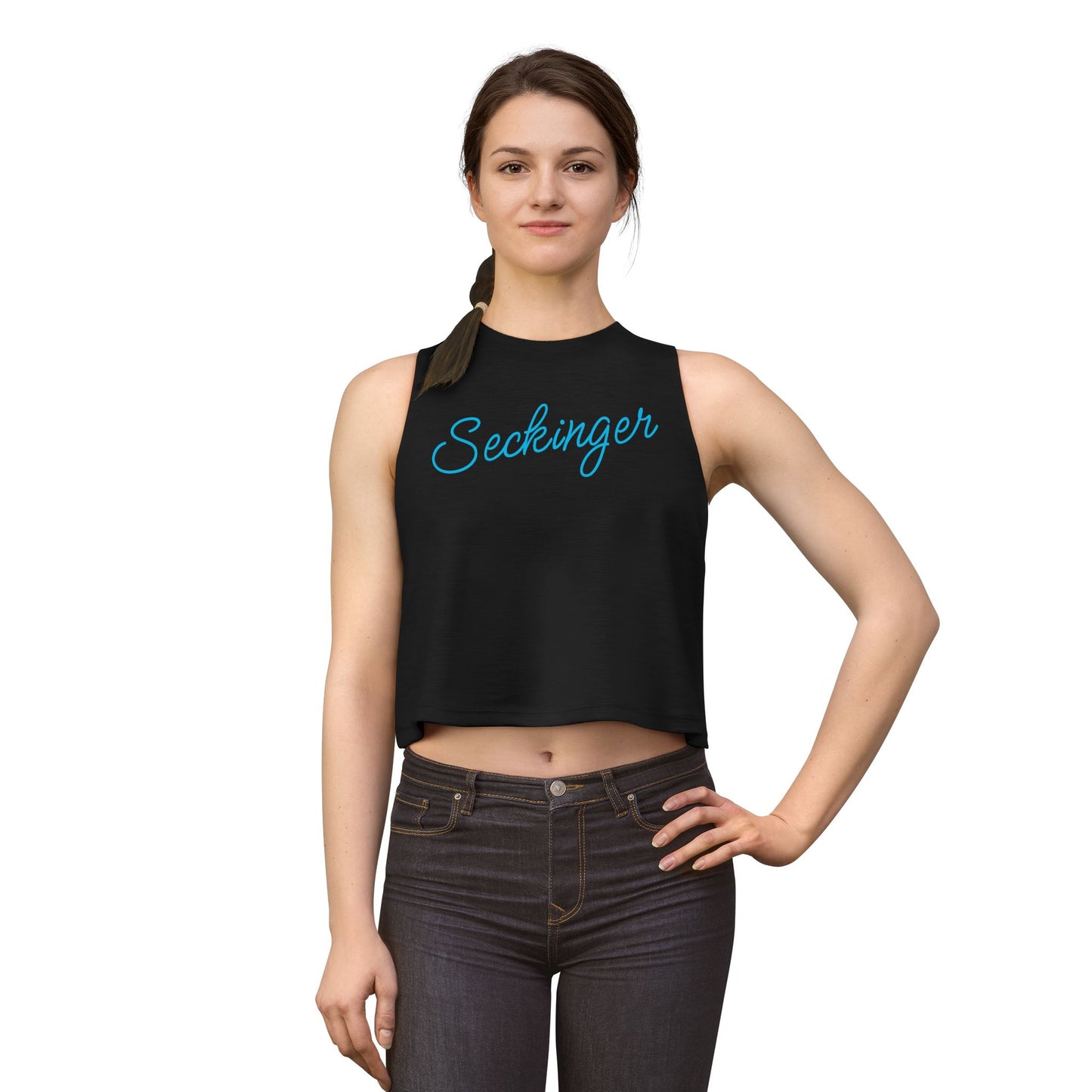 Seckinger Script Crop Top