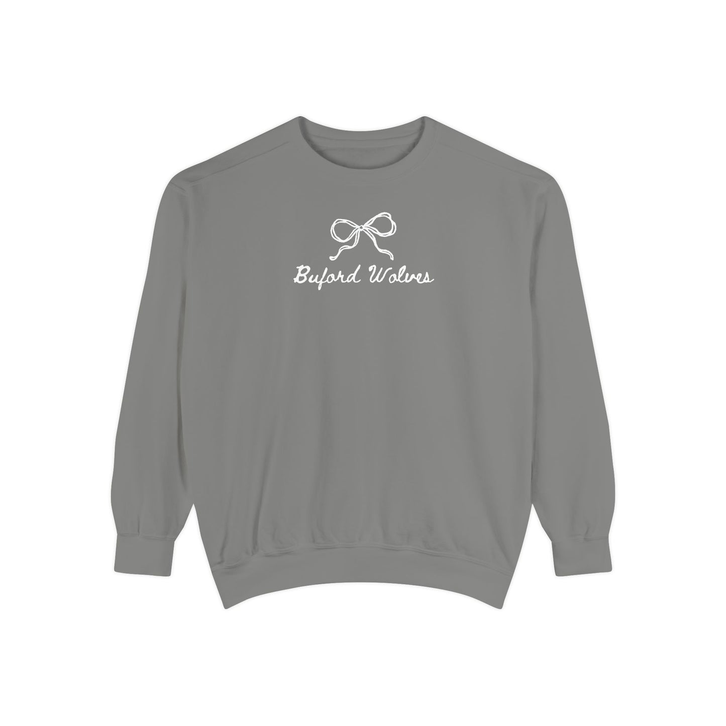 Buford Bow Garment-Dyed Adult Sweatshirt
