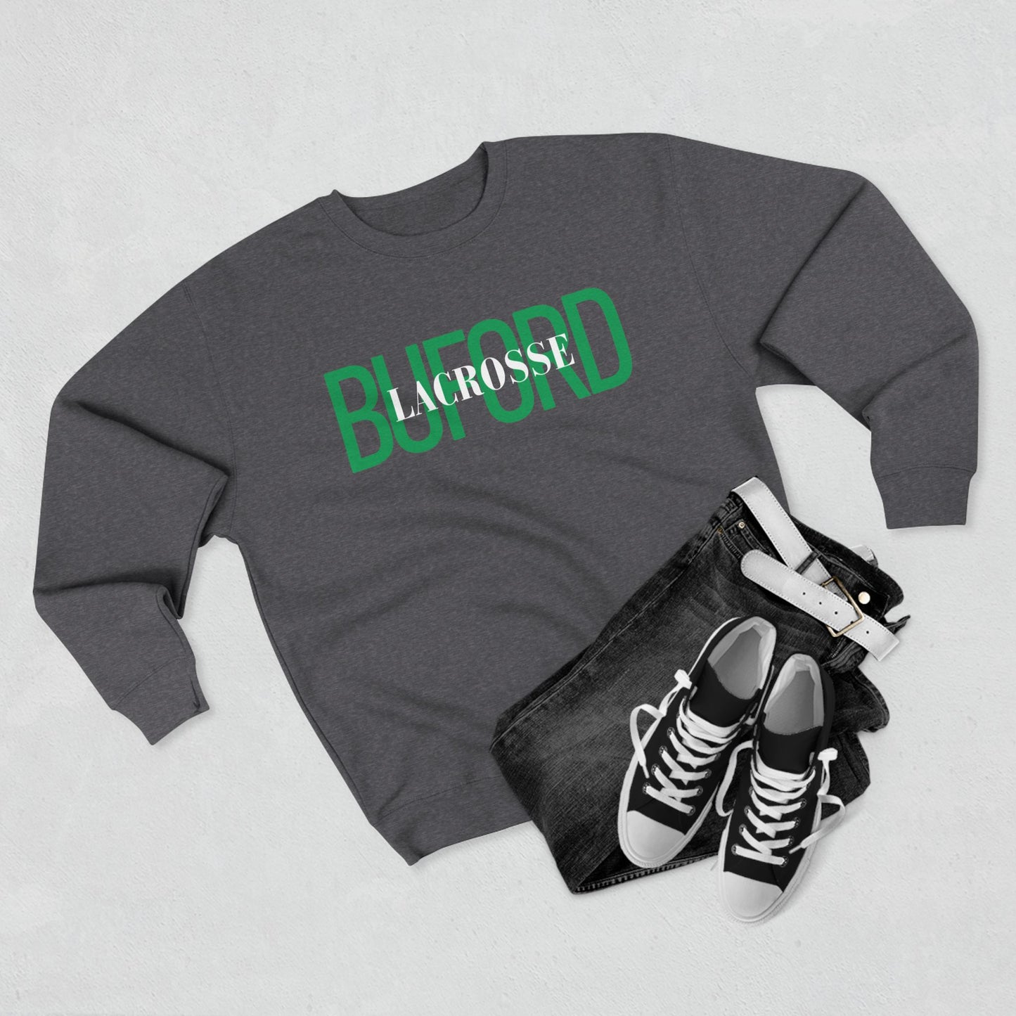 Buford Lacrosse Overlay Crewneck Sweatshirt