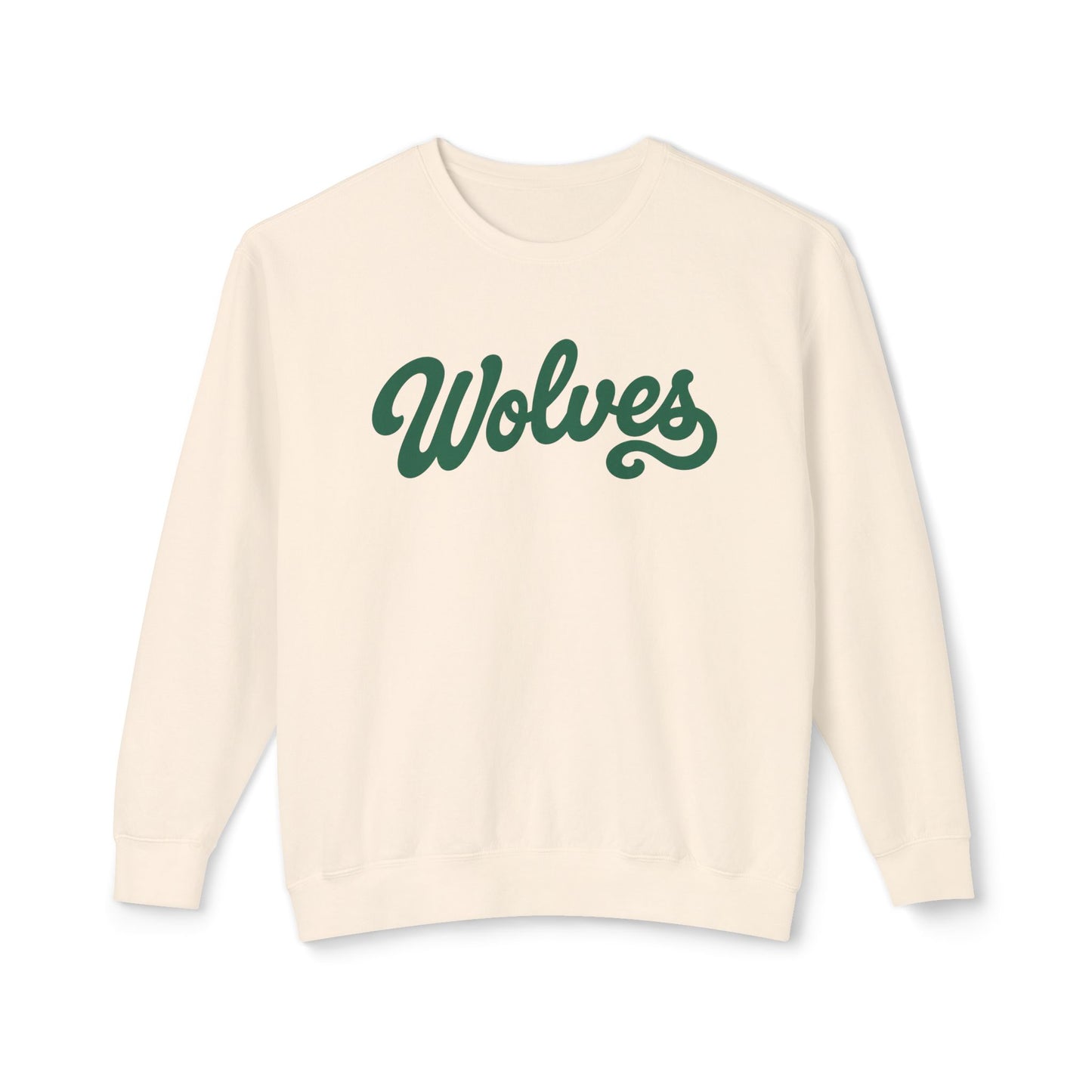 Wolves Retro Script Crewneck Sweatshirt