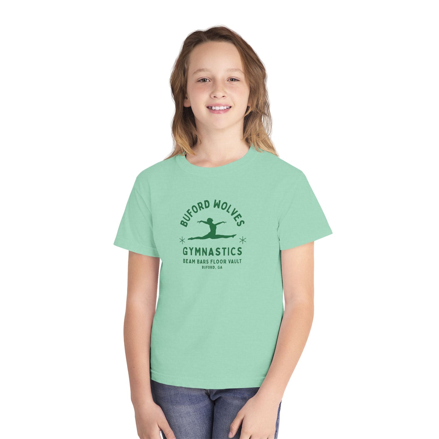 Buford Gymnastics Youth Comfort Colors Tee