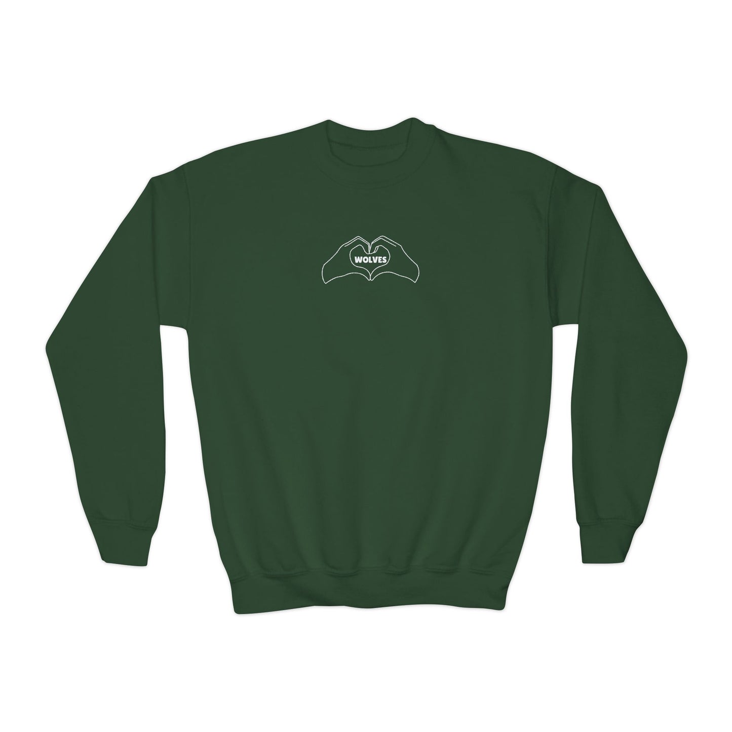 Buford Heart In Hand Crewneck Youth Sweatshirt