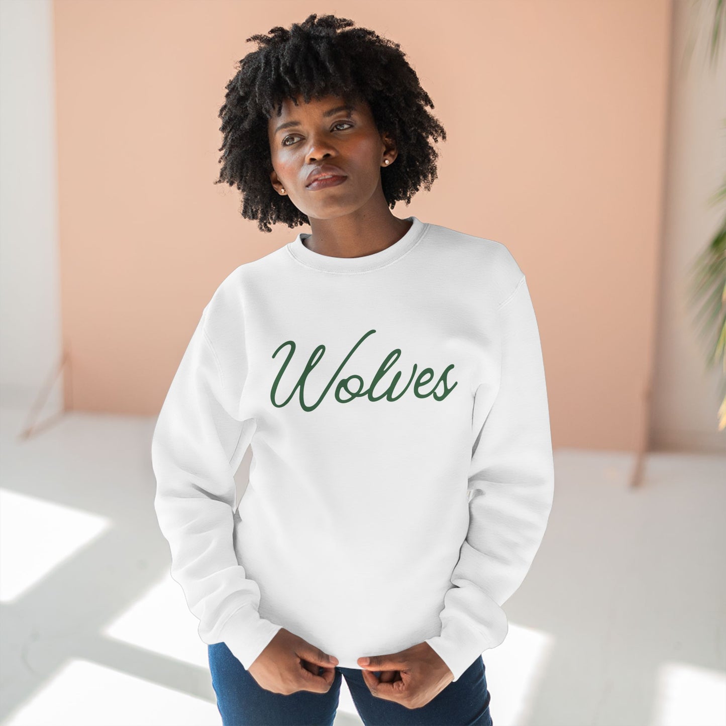 Wolves Script Crewneck Sweatshirt
