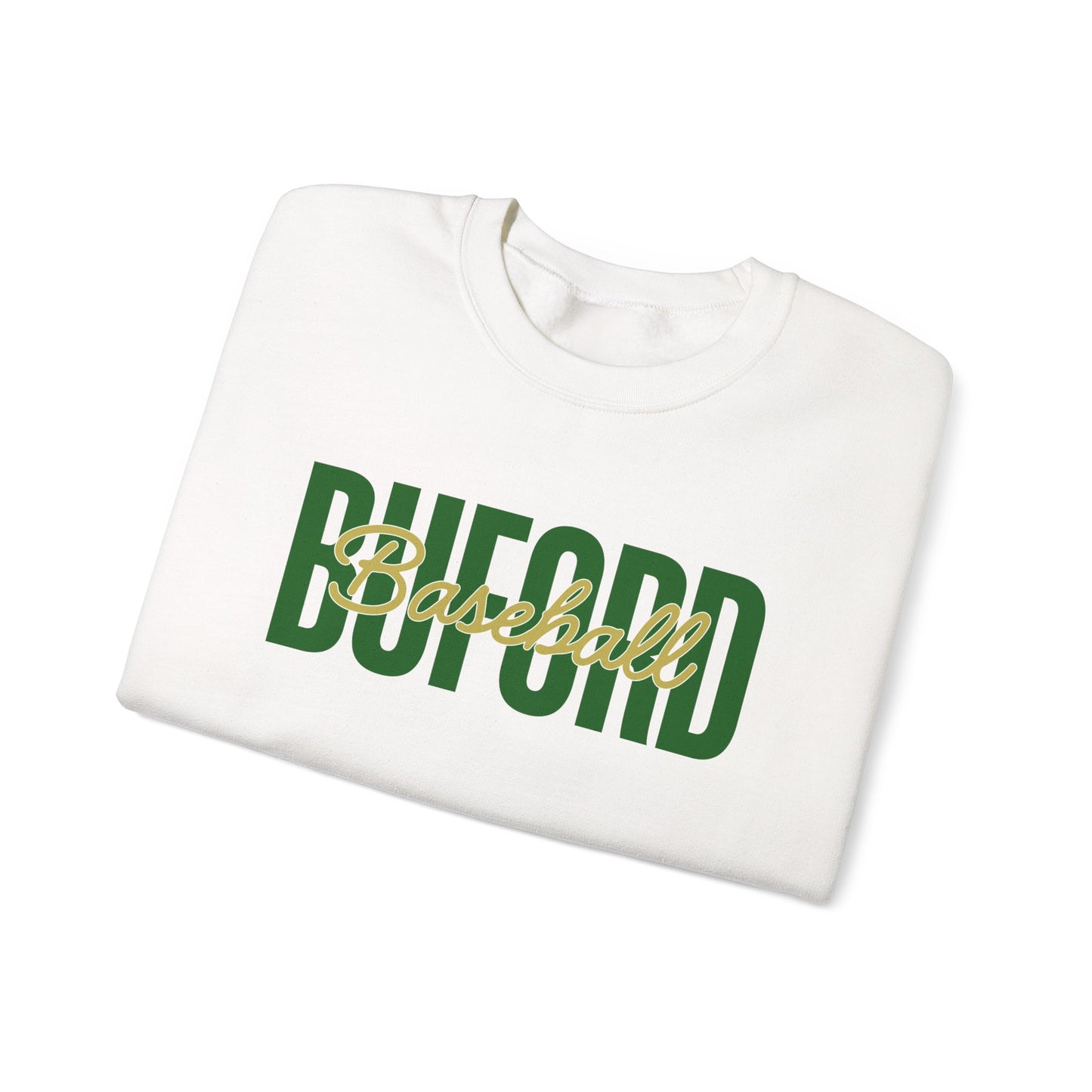 Buford Baseball Stacked Crewneck Sweatshirt