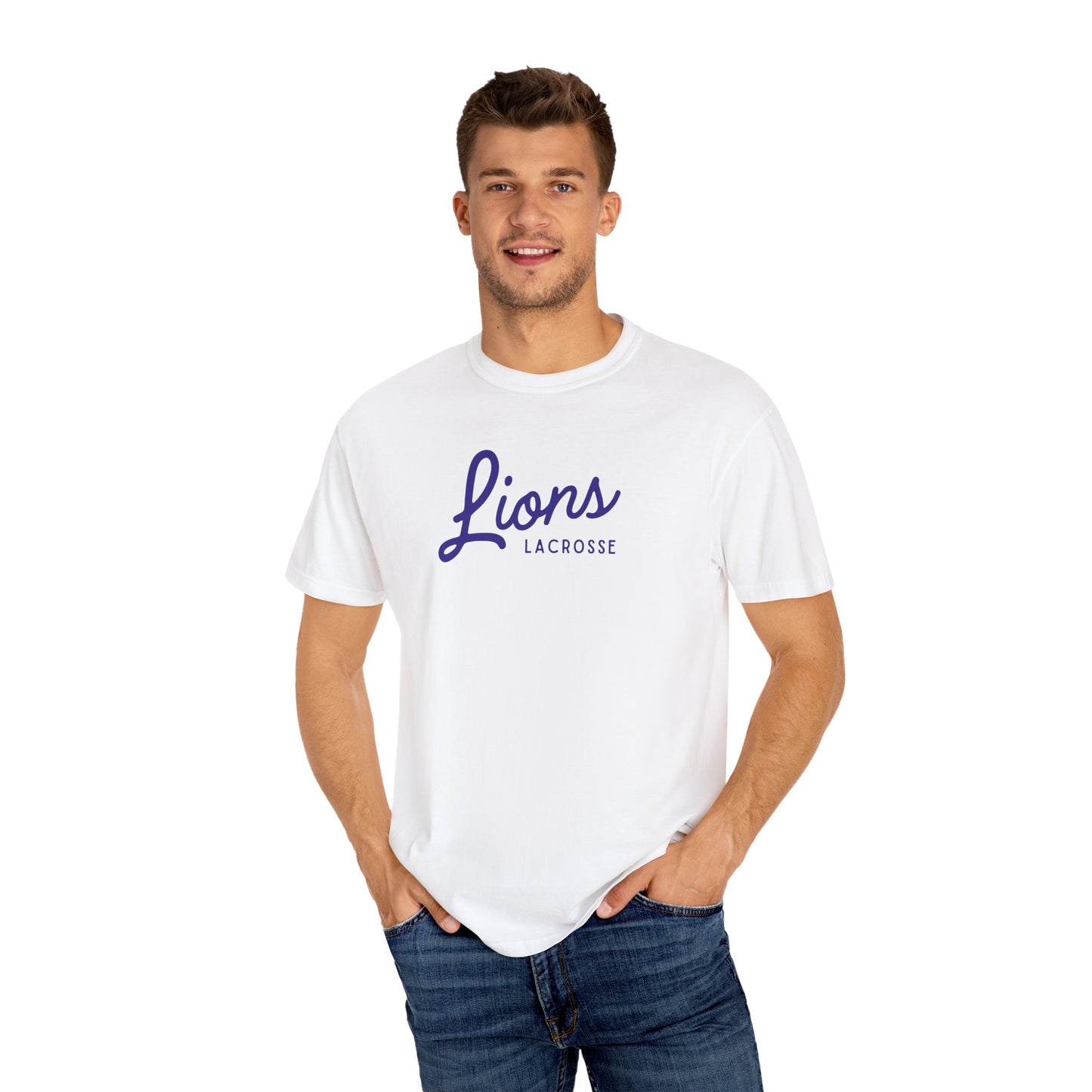 Lions Lacrosse Unisex Garment-Dyed T-Shirt